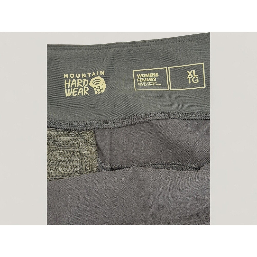 Mountain Hardwear Womens Shorts XL Navy Blue Pockets Zipper Hiking Activewear - Picture 4 of 15